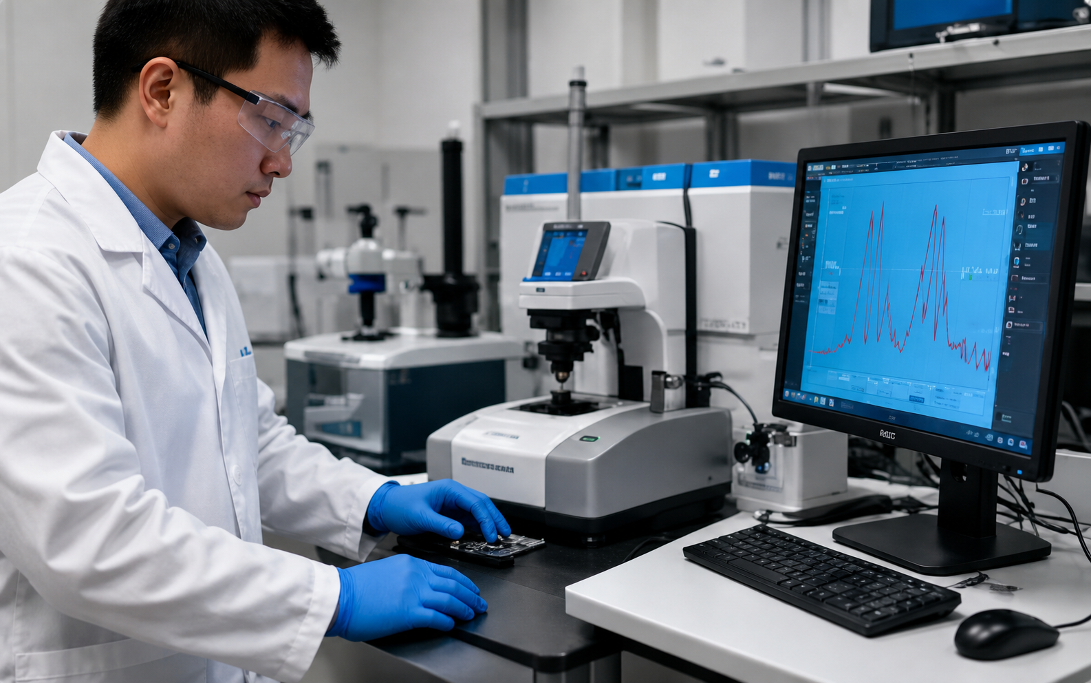 Laboratory record connected to structured FTIR analysis through API and MCP